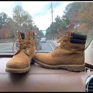 Womens waterproof tan timberlands